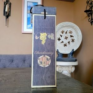 Wine Box Decorative Holder Cabernet Chardonnay Merlot 2004 Lauren Hamilton
